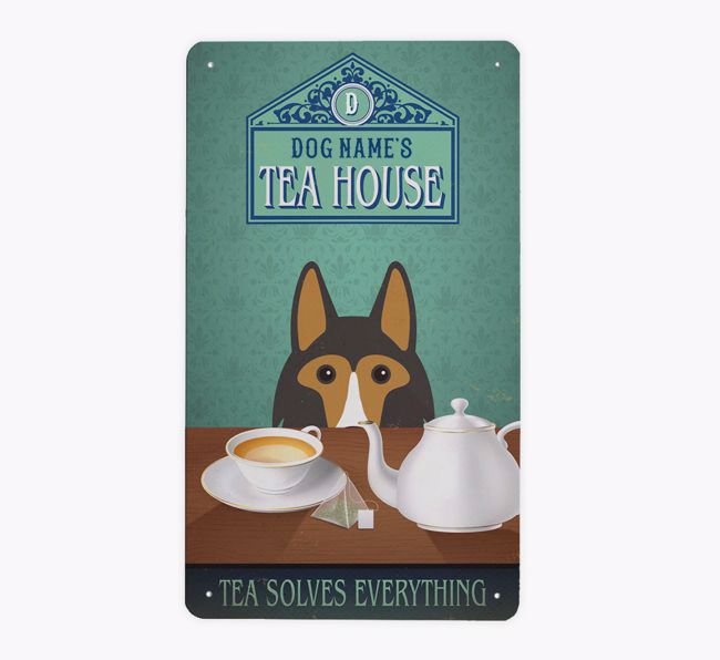 Tea House: Personalized {breedFullName} Metal Sign